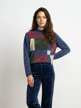 ✨Vintage Alfred Dunner Multicolor Knit Sweater | Medium | Acrylic